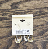 Ear Sense Dangly Layered Teardrop Earrings Gold / Silver Gray 2"