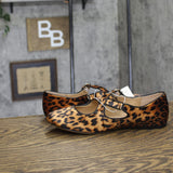 A New Day Tasmin Velvet Flats Leopard 94568230 Leopard Brown 8.5M