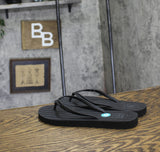 Reef Womens Thong Seaside Twist Flip Flop CJ3606 Black 8M