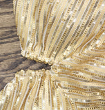 Siena Womens Sequined Spaghetti Strap Sweetheart Neck Midi Dress Gold Yellow 8