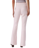 Calvin Klein Womens Tailored Knit Pull-on Flare Leg Crepe Pants Pearl Pink L