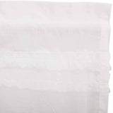 VHC Brands Panel Pair Rod Pocket Ruched Window Curtain Soft White 36x63