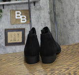 American Rag Womens Cadee Almond Toe Ankle Fashion Boots Black Microsuede 10M