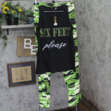 Just Love Sleepwear Tank and Pajama Pants Set 92278971 Camouflage Black M
