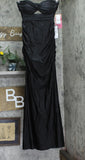 Emerald Sundae Juniors Strapless Twist-Front Cutout Gown Black M