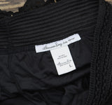 American Rag Cie Laser-Cut Faux-Suede Eyelet Cropped Shorts Classic Black L