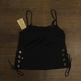 Michael Michael Kors Women's Grommet Tankini Swim Top MM30322 Black M