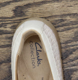 Clarks Mykah Shine Slip-On Sneakers 26187656 Natural Raffia Brown 6.5M