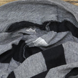 Pink by Victoria Secret's Striped Knit Cropped Shirt Top Gray / Black Stripe XS