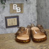 Shade & Shore Womens Gemma Jelly Sandals 94748344 Tan Brown 9M