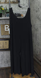 Attitudes by Renee Womens Petite Como Jersey Wide Leg Crop Jumpsuit Black PXL