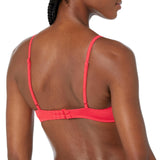 Roxy Womens Rib Love The Surf Knot Bikini Swim Top Bittersweet Red S