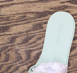 Steve Madden Womens Jellie Jelly Slide Sandal JELL03S1 Light Green 7M