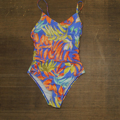 Cupshe Womens O-Ring Back One Piece Swimsuit Medium Blue S