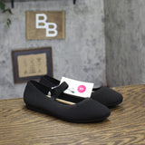 A New Day Shiloh Knit Mary Jane Ballet Flats 92261890 Black 5M