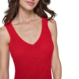 Karl Lagerfeld Paris Womens Casual Bright Summer Dress L4EOS727 Cordial Red XL