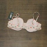 Wild Fable Women's Shirred Underwire Bikini Top PID-10106P Cherry Print Red XL