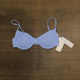 Salt + Cove Juniors Smocked Underwire Bikini Top SC251003CT Cornflower Blue S