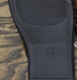 Universal Thread Leopard Print Flats with Buckle Strap Dark Brown / Black 9.5M