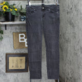 American Eagle Womens Stretch Skinny Distressed Jeans Washed Black 6