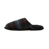 Wondershop Mens Plaid Scuff Slippers 91651288 Navy Blue S (7-8)