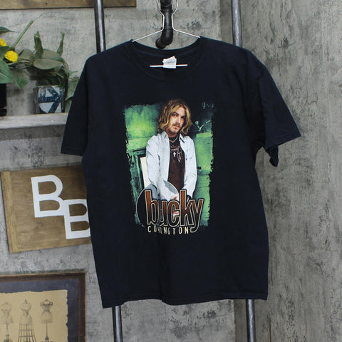 Gildan Mens Bucky Covington Graphic T-Shirt Tee Black L