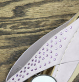 G.C. Shoes Womens Tiana Embellished Comfort Wedge Sandals Tiana Purple 7.5M