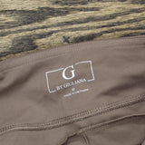 G By Giuliana Womens Jet Set Legging with Side Stripe 681846 Mocha Brown M