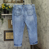 NYDJ Womens Petite Relaxed Boyfriend Jeans A671941 Torrent Peak Blue 16P