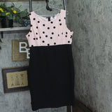Ny Collection Blazer Jacket Polka Dot Two Piece Dress Set Katiya Pink / Black 16