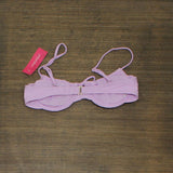 Xhilaration Juniors' Shirred Underwire Bikini Top AFJ96T Lavender Purple S