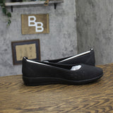 Easy Spirit Womens Alessia Perforated Demi Wedge Flats SEALESSIA3 Black 11W