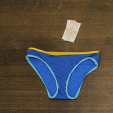 Becca Womens Crinkle Crush Textured Bikini Bottom 128457 Ocean Blue XS
