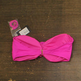 Kate Spade New York Womens Bandeau Bralette Swim Bikini Top Radiant Pink M