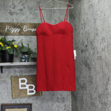 Pear Culture Juniors Side-Cutout Bodycon Dress ZC10790 Red 13