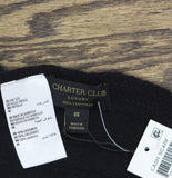 Charter Club Ribbed Muffler Cashmere Scarf 100160263SF Classic Black