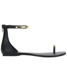 INC International Concepts Womens Georna Sandals Toe Ring 10020636900 Black 8.5M