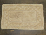 Knightsbridge 100% Soft Plus Cotton Non Slip Bath Rug Brown 21x34