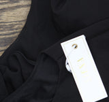 Siena Womens Ruffled Bodycon Mini Dress SATP1725 Black 6