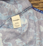 Coniglio Palm Beach Golfview Button-Up Short Sleeve Shirt Cranes Blue