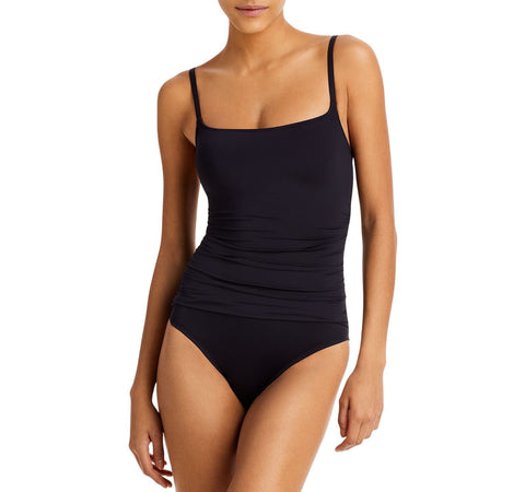 La Blanca Womens Island Goddess Lingerie One Piece Swimsuit Black Noire 4