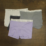 Hanes Womens 4pk Boxer Briefs Ribbed 54081643 Assorted Purple XXL