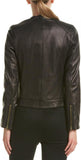 Cole Haan Women's Racer Jacket With Quilted Panels 356M2185 Black XL