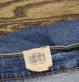 Levi's Wedgie Straight Leg Jeans with Button Fly Love in the Mist Blue 20W
