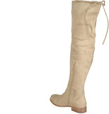Journee Collection Womens Wide Calf Mount Boot MOUNT-TAU Taupe Brown 9M-WC