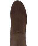 Style & Co. Brysonn Round Toe Boots Block Heel Faux Suede Dark Roast Brown 7.5M