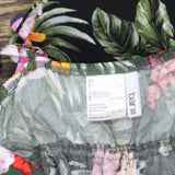 Bar III Womens Floral-Print Tiered Cover Up MBTH25834 Multi Black M