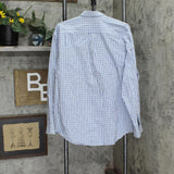 Izod Mens Button Up Long Sleeve Shirt 166a075740e26c Blue Plaid XL