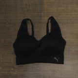 Puma Womens Ladies Padded Womens Sports Bra 1344680 Black L