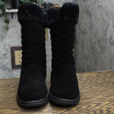 Style & Co. Womens Novaa Suede Winter & Snow Boots 10013336000 Black 10M